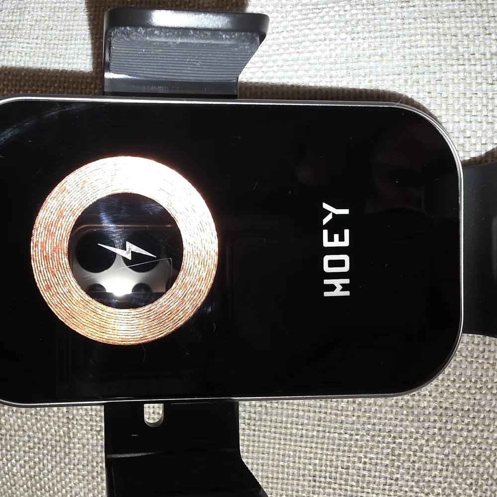 Black Wearable Charger with Adjustable Grips and Fast Charging